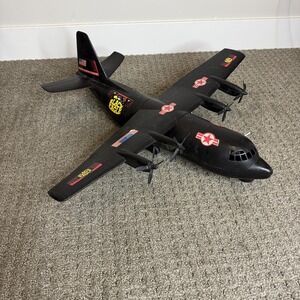 Vintage 1980'S GI JOE Black Eagle Military Gunship TS-348298 Cargo Airplane Toy
